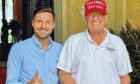 Ross Thomson with Donald Trump in Mar-a-Lago. Image: Ross Thomson/Instagram.