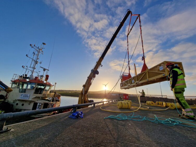Verlume deploys its Halo subsea storage system.