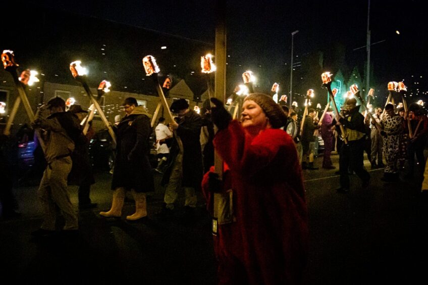 Up Helly Aa 2023 procession in Lerwick