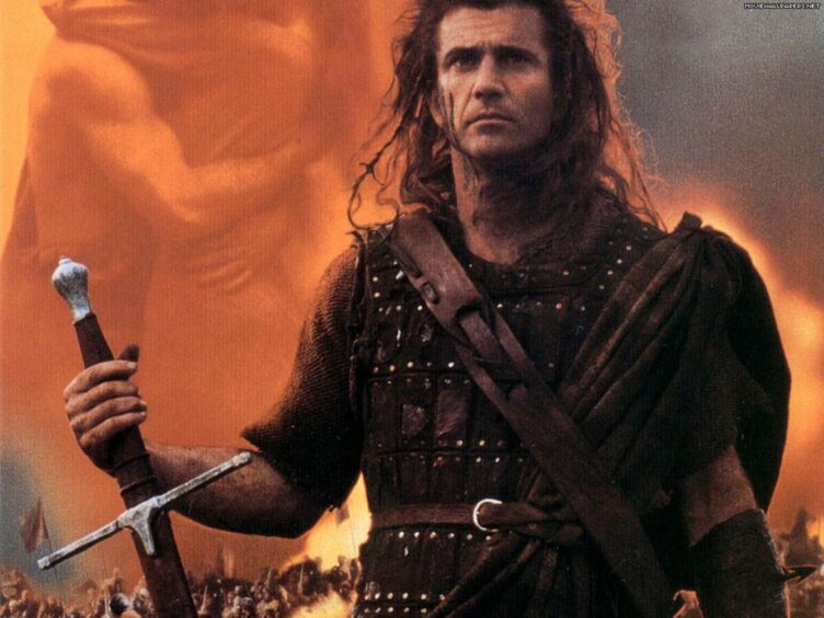 Mel Gibson starred as Scottish icon Sir William Wallace in Braveheart.
