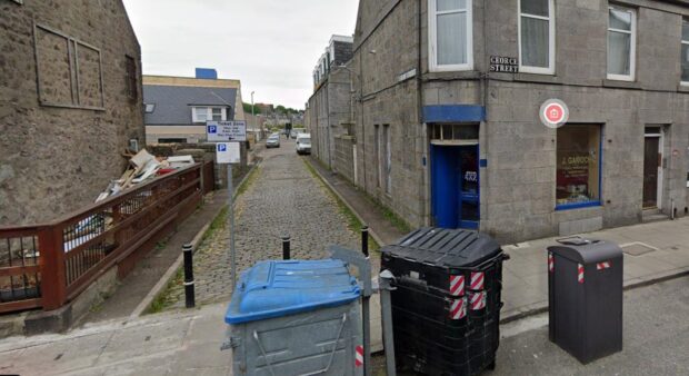 The attack took place on George Street near its junction with Charles Street. Image: Google Street View