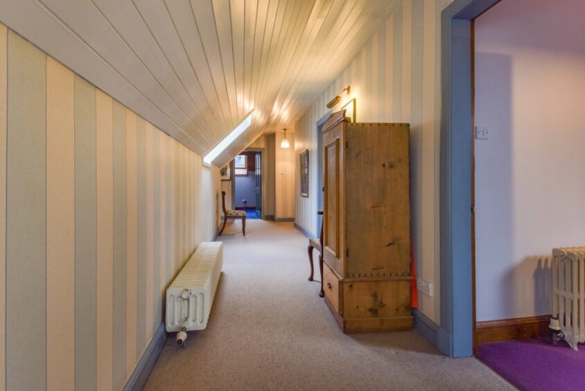 A house on Jimmy Perez's street has hit the market in Lerwick, Shetland. This is a picture of the upstairs hallway.