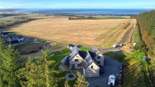 The property in buckie overlooks the moray coast.