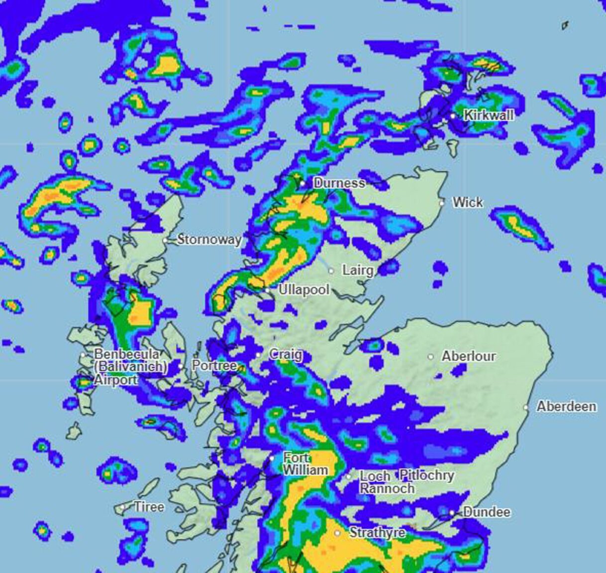 Storm Isha: Aberdeenshire and Highlands set for 12 hours of rain