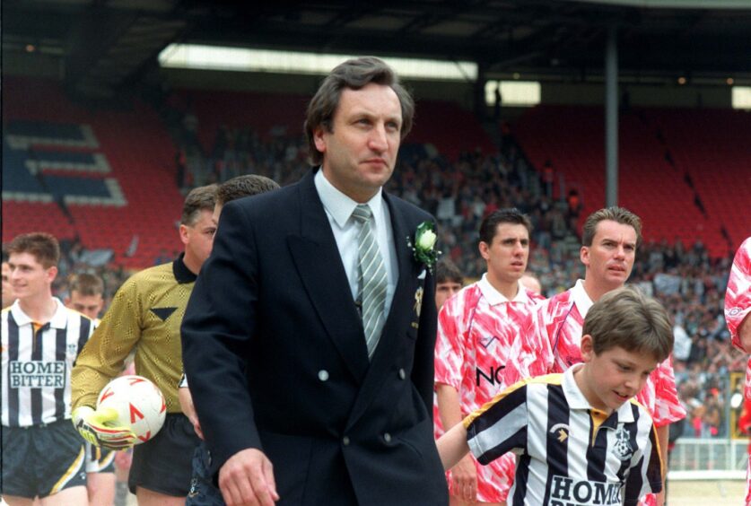 Neil Warnock in 1991 during his spell as Notts County manager. Image: Shutterstock.