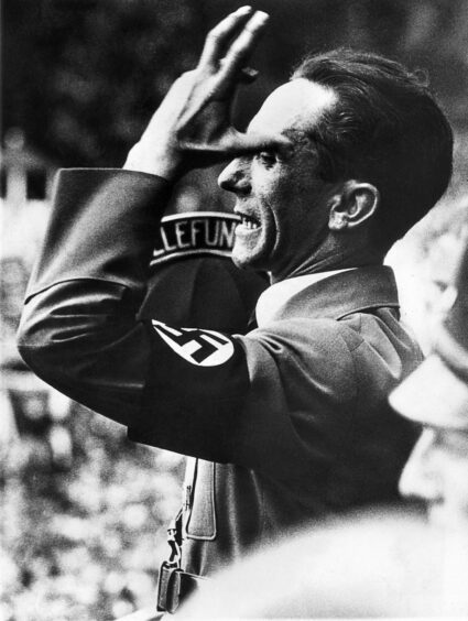 Joseph Goebbels, head of the Nazi propaganda machine.