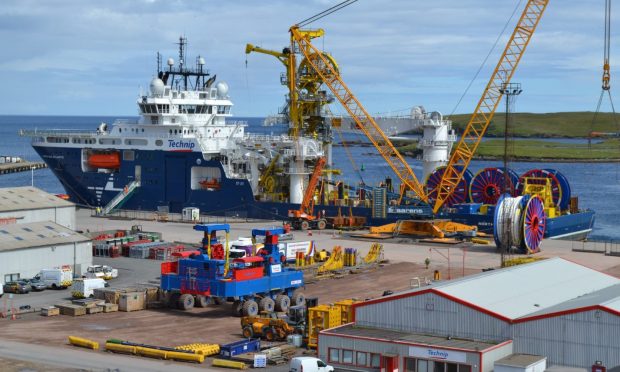 Shetland's experienced local supply chain will be involved in supporting Equinor's development of the Rosebank Field and its contractors, including TechnipFMC. Image: Alexander Simpson