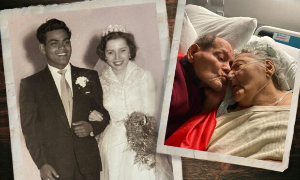 Milton Reilly and his wife Ann, who were married for more than 66 years.