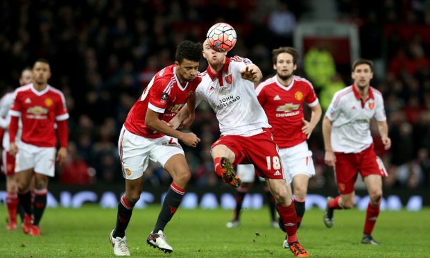 Cameron Borthwick-Jackson in action for Manchester United. Image: PA
