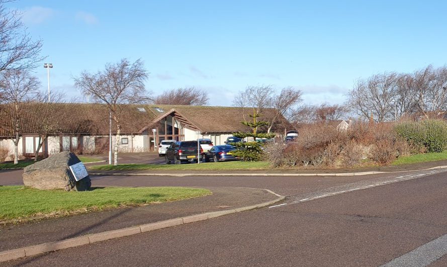 Ardach health centre on sunny day. 