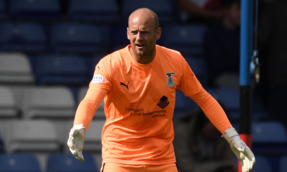 Caley Thistle goalkeeper Mark Ridgers.