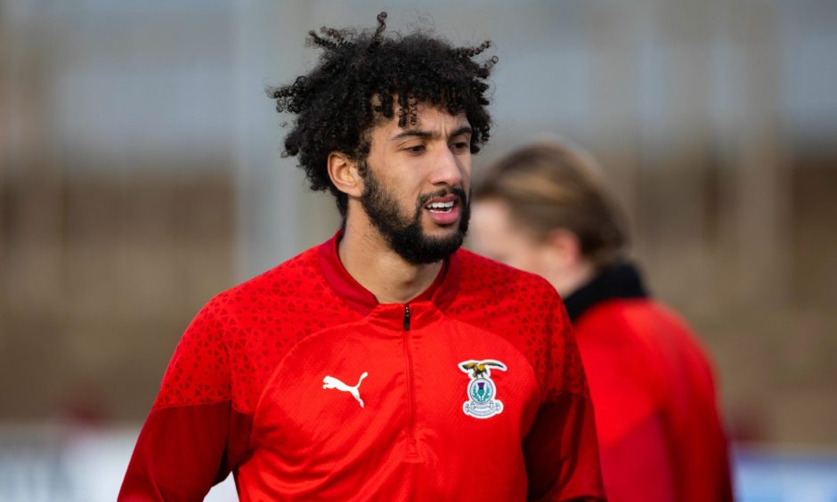 Caley Thistle defender Remi Savage at training.