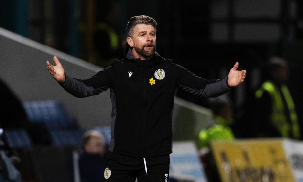 St Mirren manager Stephen Robinson. Image: SNS