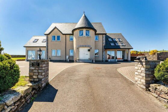 Hillview House in Kinneff is on sale for offers over £1.25m. Image: Rettie & Co