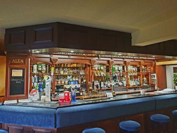 The bar area of The Redgarth Inn, Oldmeldrum.