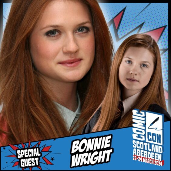 Bonnie Wright Comic Con graphic 