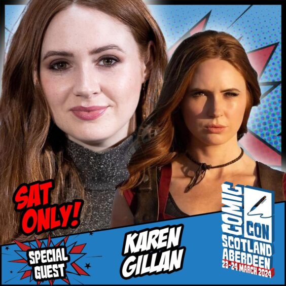 Karen Gillan Comic Con graphic