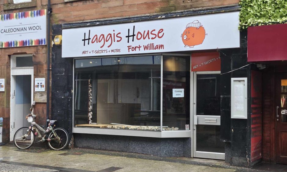 Pictured: Haggis House on Fort William High Street.