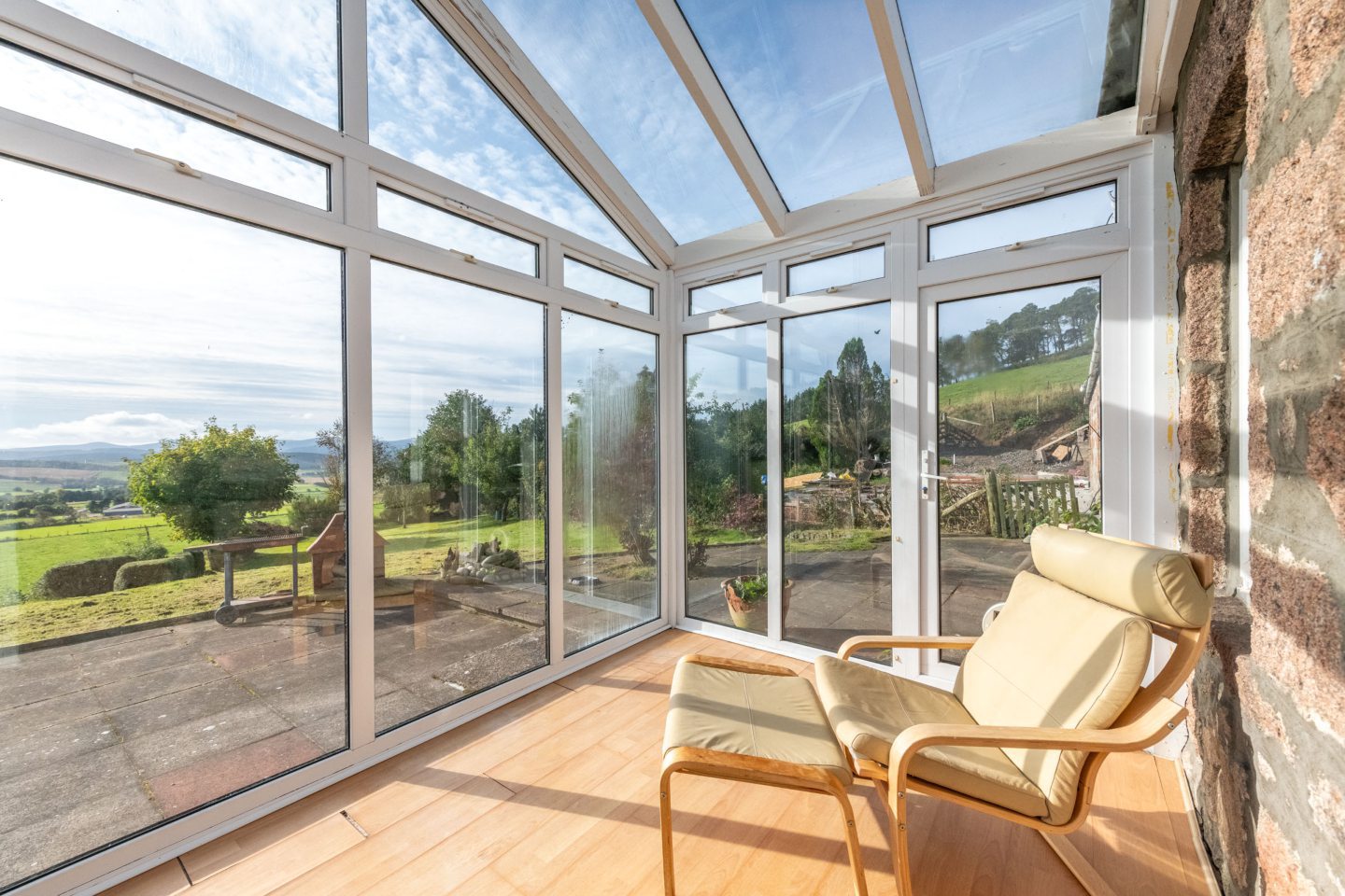 Cosy cottage with stunning views for sale in Lumphanan for £310k