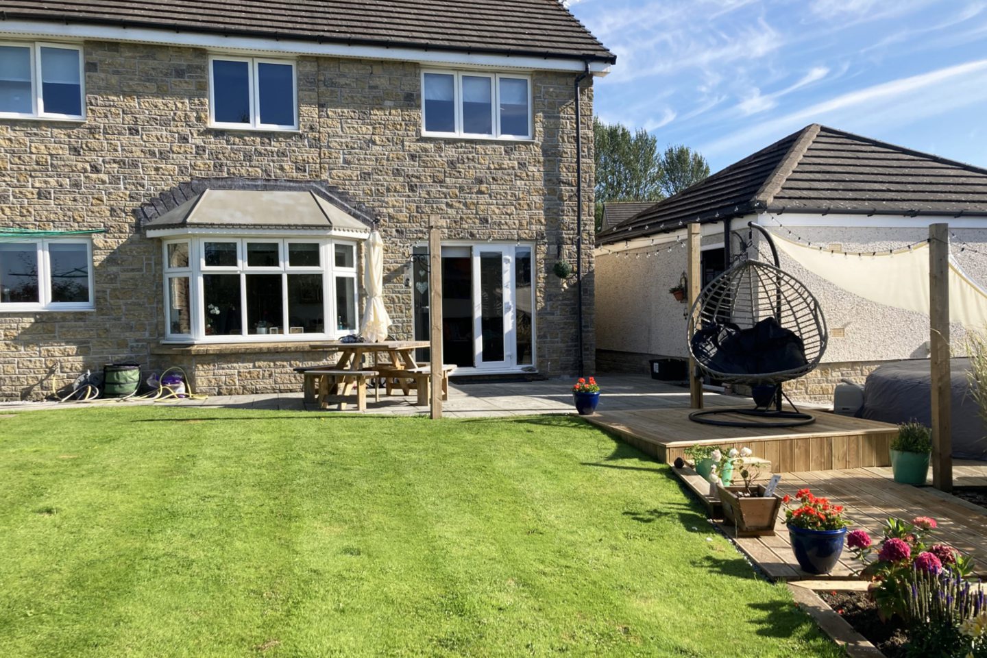 Inside beautifully renovated Oldmeldrum home with cosy sitooterie