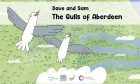 These cartoon seagulls are ambassadors for Aberdeen.