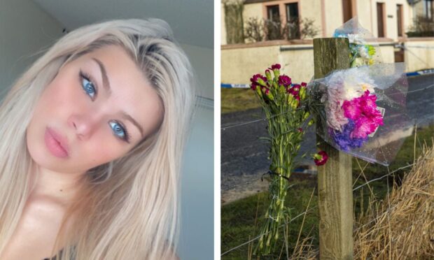 Flower tributes were left for 24-year-old Claire Leveque. Image Facebook/Dave Donaldson.