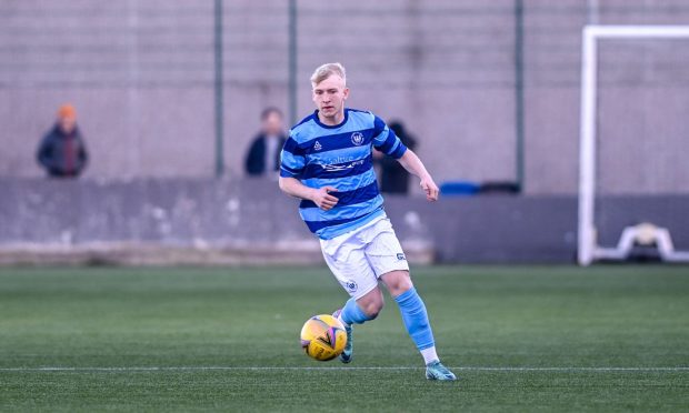 Evening Express / Press and Journal
CR0047072
Story by Callum Law
Spain Park, Aberdeen
Highland League - Banks O'Dee v Brora Rangers
Pictured is Dee's Brendan Hamilton
Saturday 24th February 2024
Image: Darrell Benns/DC Thomson