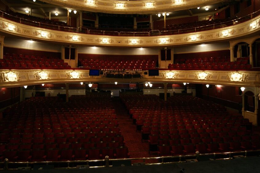 His Majesty's Theatre Auditorium as seen from stage.