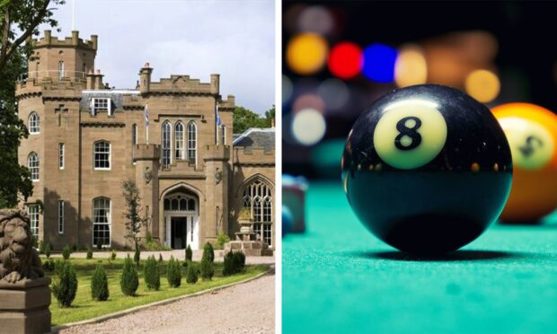 Youngsters attending weddings will still be allowed to play with Drumtochty Castle's pool table. Image: Clarke Cooper/DC Thomson