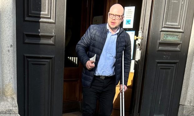 James Townsley arrives at the High Court in Edinburgh. Picture by Matt Donnelly