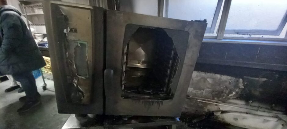 Destroyed Combie oven