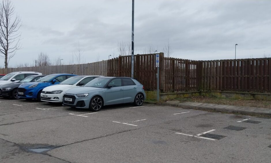 Motorists parked in the free parking at the Burn Lane car park - while pay and display spaces lie empty.