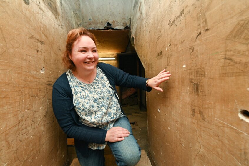 Archaeologist Susan Brook, pictured at a site of major historical interest in Forres.