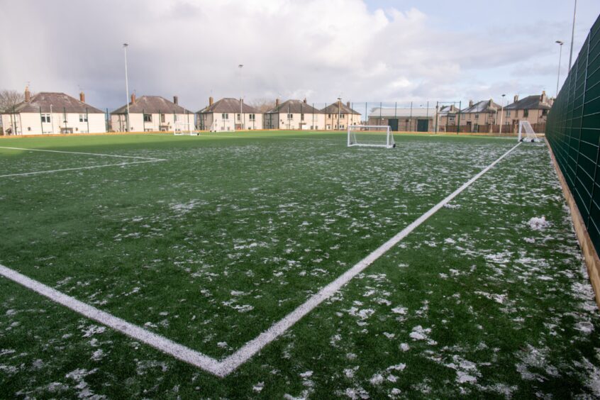 The football pitch