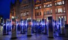 Spectra installation outside Marischal College