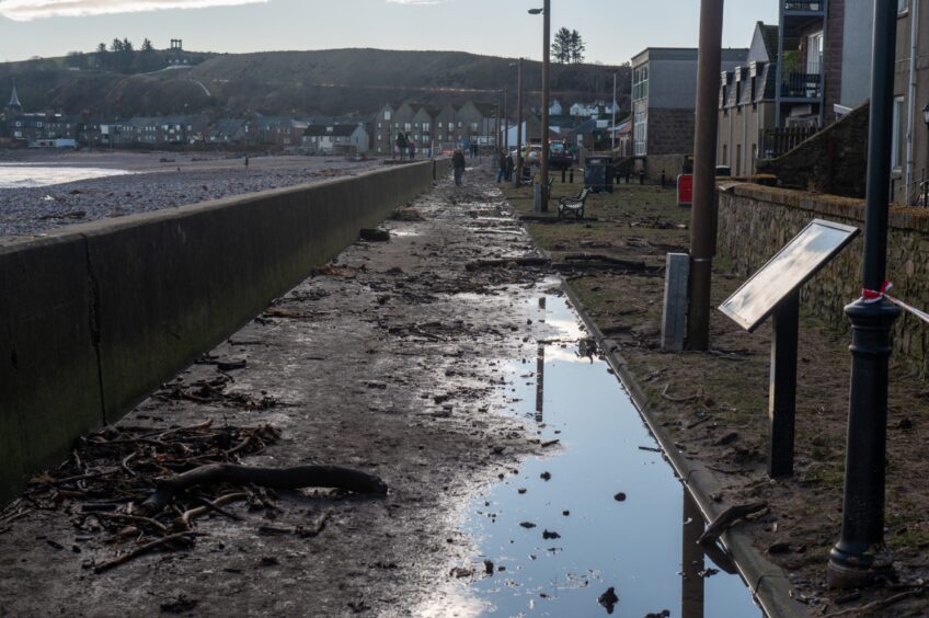 Path at Stonehaven beach 