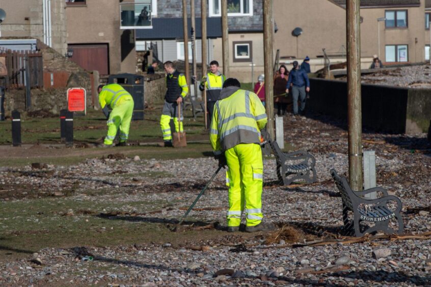 Stonehaven clean-up