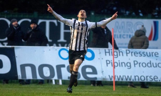 Willie West is now the fourth-highest scorer in Fraserburgh's history. Image: Kath Flannery/DC Thomson.