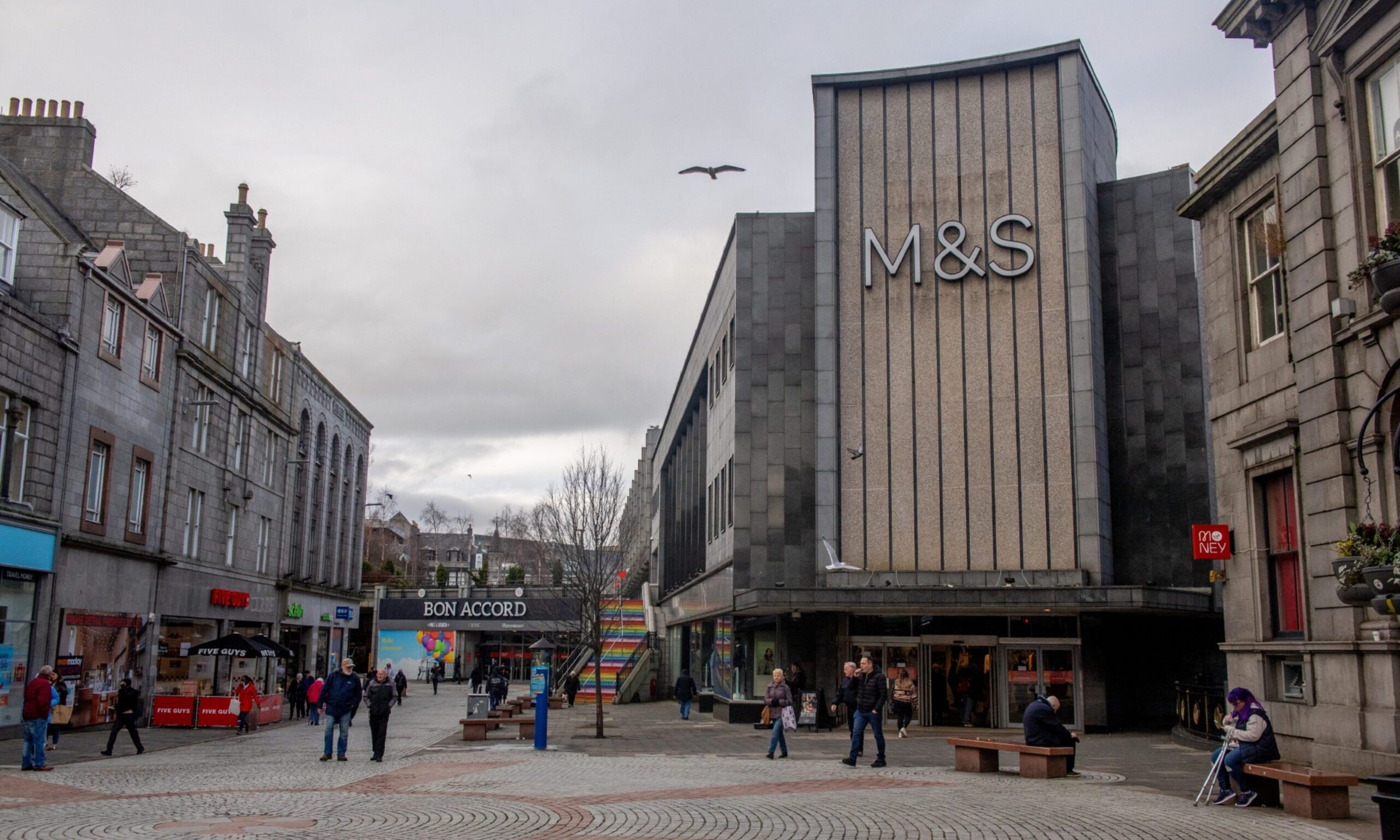 Exterior of M&S on Aberdeen's St Nicholas Street.