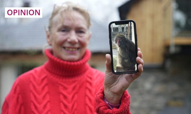 Stephanie Bunyan at home in Insh, where she found missing Japanese macaque, Honshu. Image: Stuart Wallace/Shutterstock