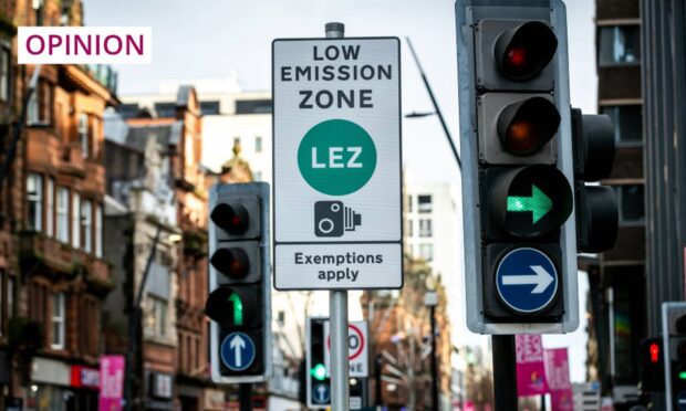 The Flying Pigs: At least LEZ signs give gridlocked Aberdeen drivers something to read