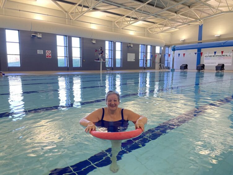 Margaret Walker at her last lesson at Get Active @ Northfield