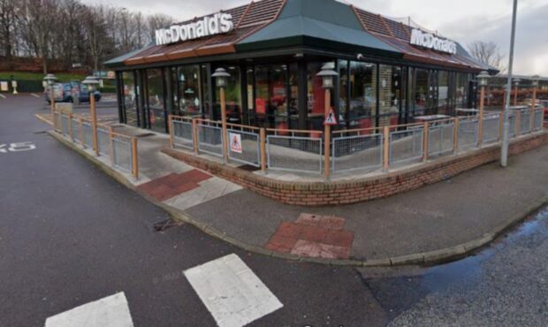 The attack took place outside McDonald's in Bucksburn. Image: DC Thomson