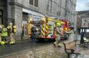 To go with story by Emma Grady. Fire engines in the Castlegate Picture shows; Fire engines in the Castlegate. Castlegate Aberdeen. Supplied by Danny McKay Date; 15/02/2024