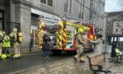 To go with story by Emma Grady. Fire engines in the Castlegate Picture shows; Fire engines in the Castlegate. Castlegate Aberdeen. Supplied by Danny McKay Date; 15/02/2024