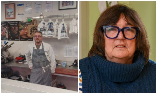 Butcher Roy Davison and councillor Geva Blackett have defended The Fife Arms. Image: Supplied