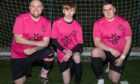 Jamie Alexander, Dale Farquhar and Craig Younie speak about how Moray Health Football Club has helped them.  Image: JASPERIMAGE