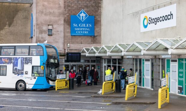 Stagecoach's base at Elgin Bus Station.