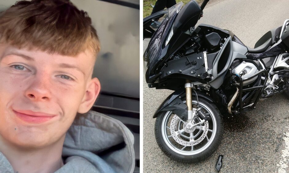 Nathan Christie, who was over the cannabis limit when he crashed into the motorbike