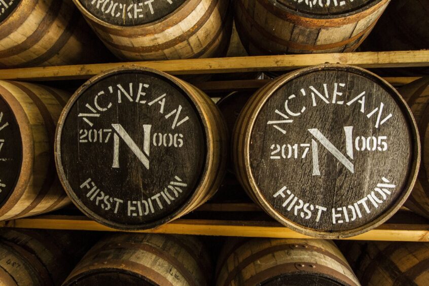 Nc’Nean on the Morvern peninsula is among recent additions to the Scotch whisky scene. 